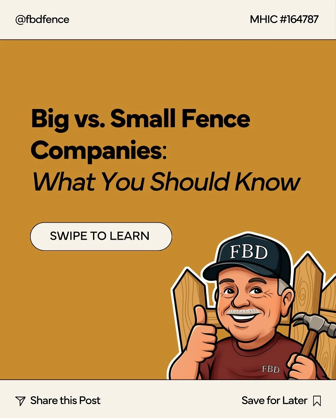 How do you know if a small fence company, like Fences By Doug, is the right fit for you? 
The answer is, it depends on your values. Small and large fence companies operate differently, and there are trade-offs no matter which avenue you pursue! 
If
