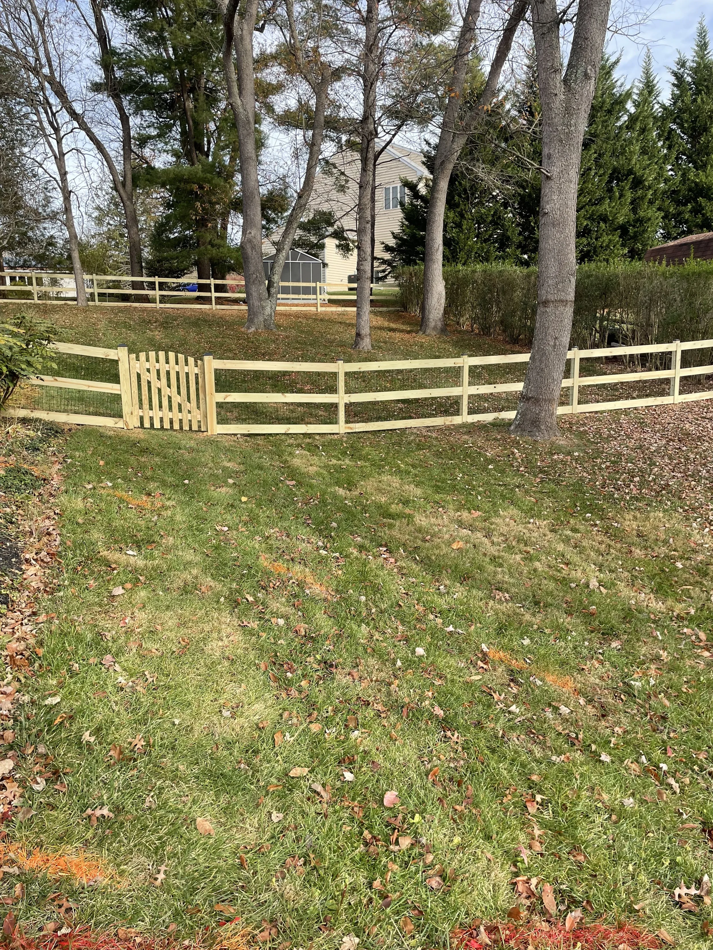 Fences by Doug 3-Board Paddock Fence in Columbia