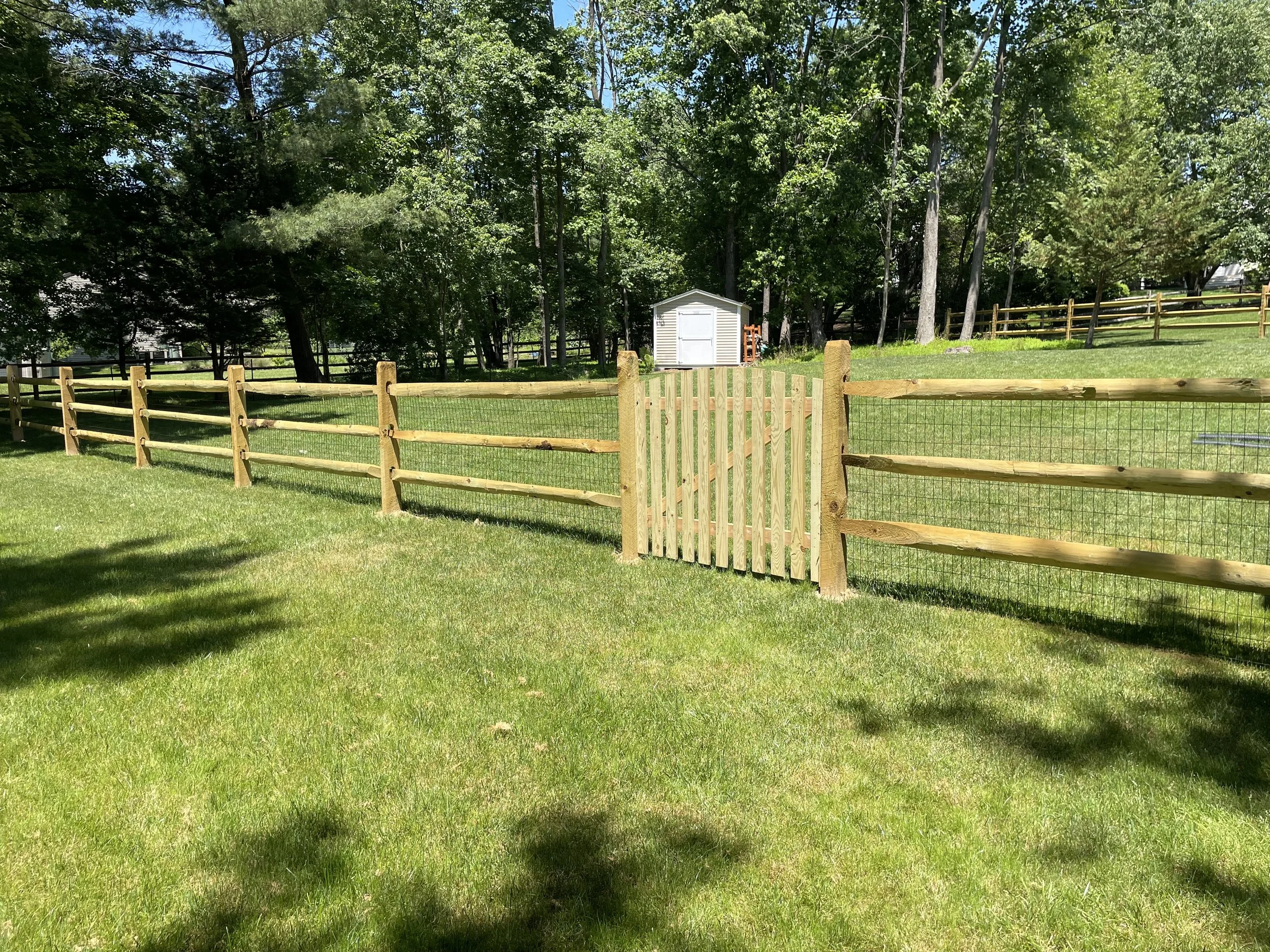 3-rail split rail fence in Columbia