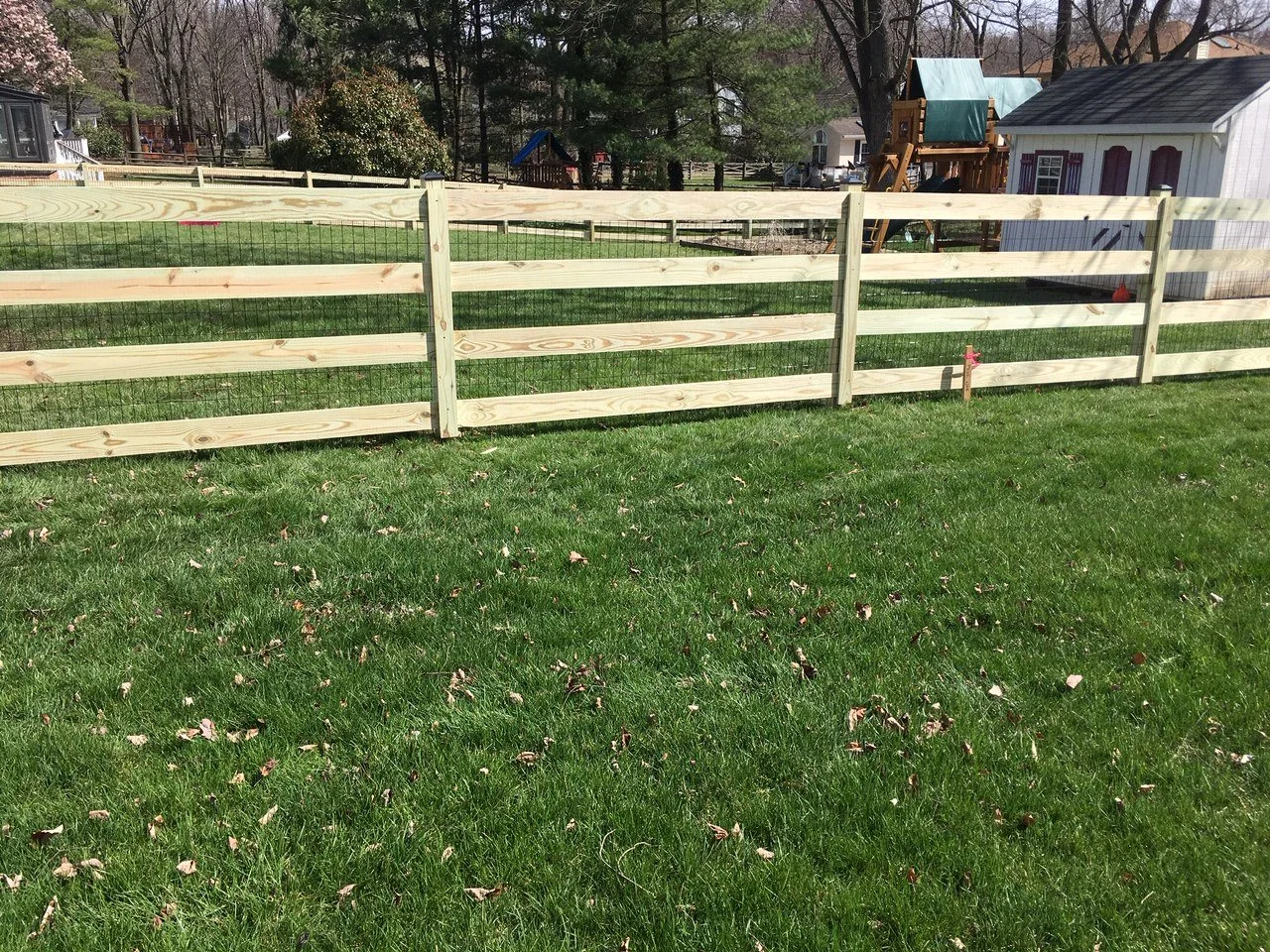 4-Board Paddock fence in Ellicott City