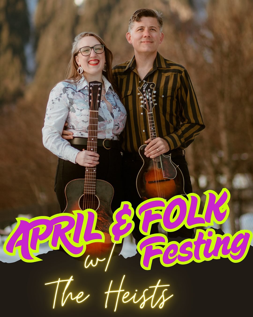 April is coming in hot! Swipe to see how hot&hellip; We just recorded our first EP with several BRAND NEW songs and we can&rsquo;t wait to share them. Catch The Heists at one of these sets for a taste. Plus bonus fun with @gettingstrangers as well as