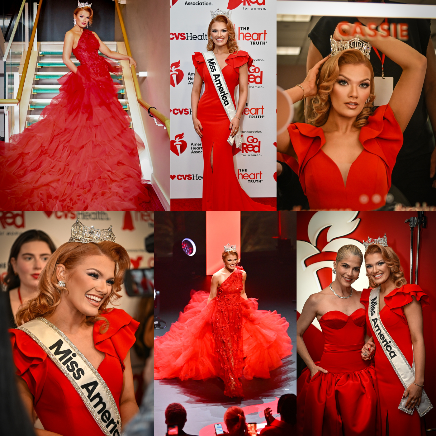 Miss America 2026 Cassie Donegan Attends Go Red for Women® Red Dress Collection Concert in New York City