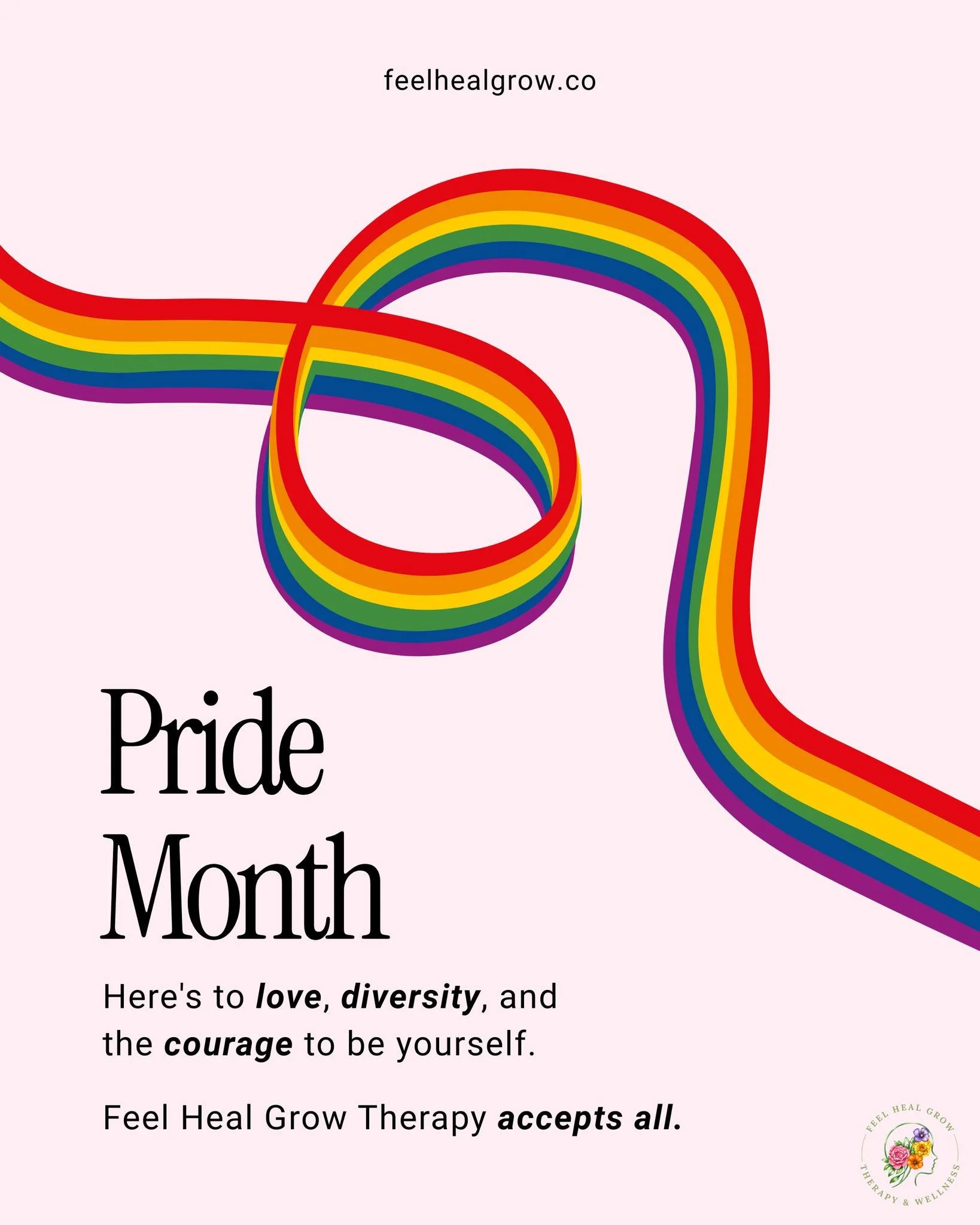 As a therapist, one of the most meaningful parts of my work is creating a space where people feel safe enough to be themselves.

This Pride Month, I'm recognizing the strength of LGBTQ+ individuals and communities while acknowledging that mental well