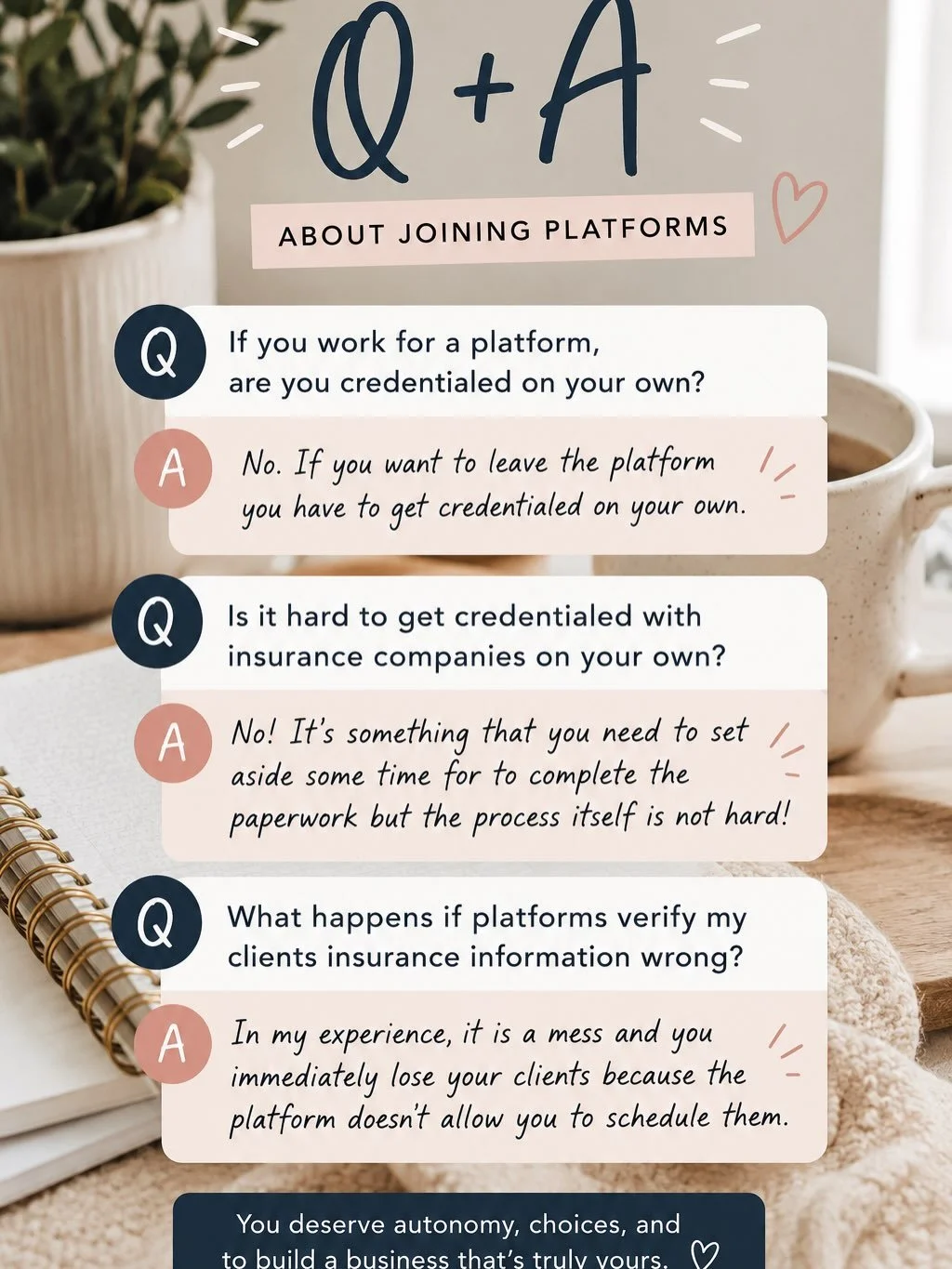 ✨Thinking about starting your own private practice (and getting off any platforms you&rsquo;re on?)✨

Sign up to be the first to know when I launch my self-paced training for starting your own private practice! 

✅ Take control of YOUR business
✅ Get
