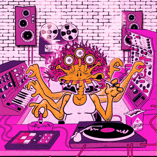 Smokin Synth Alien