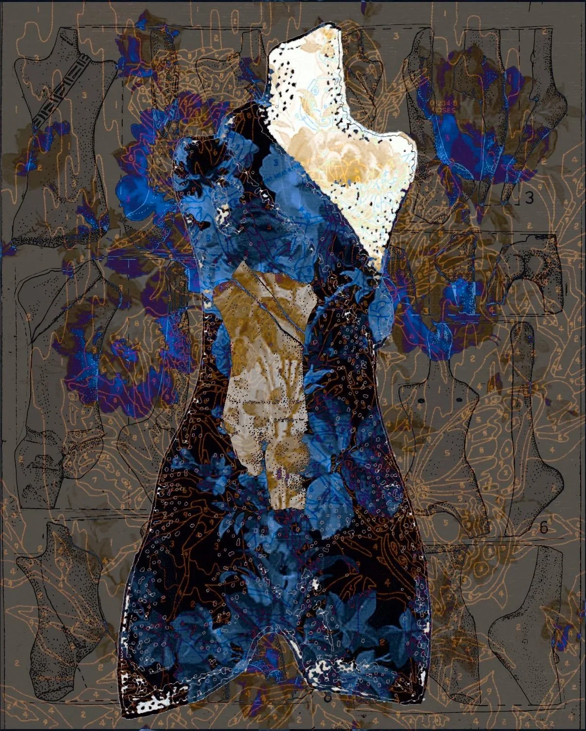 Amazon Rose 3, 2004, Digital print, 50 x 40"