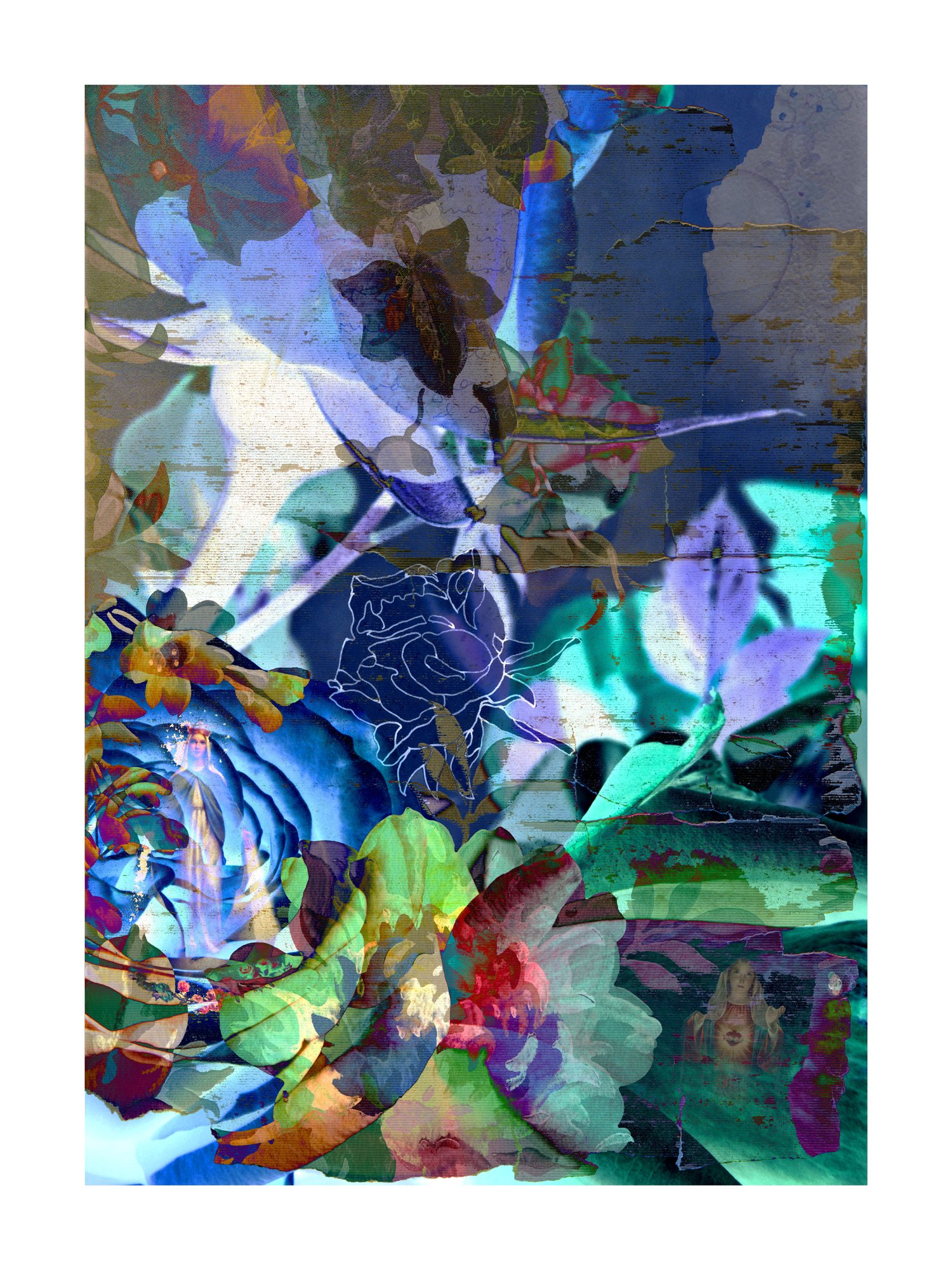 Disintegrating Memory 1, Archival digital print, mounted on sintra and faced with plexi, 43 ¼ X 32 ¼” (Ltd edition)