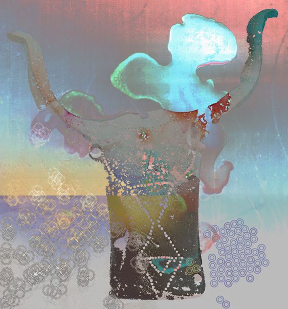 Bucrania 10, 2002-03, Archival pigment print, 24 x 22" (Private Collection)