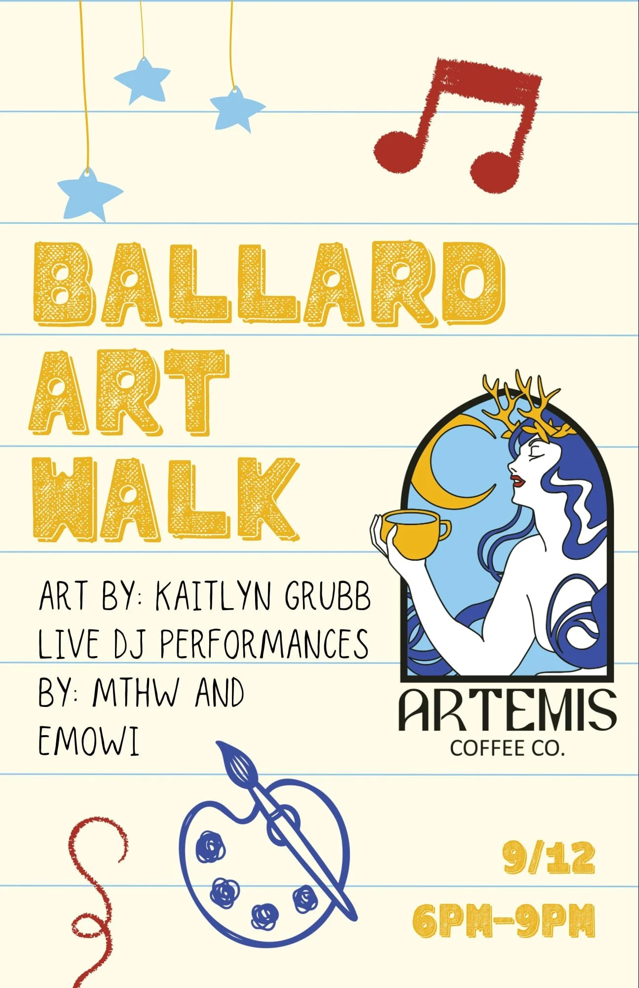 Ballard ArtWalk - September 2026 — DJs MTHW and Emowi