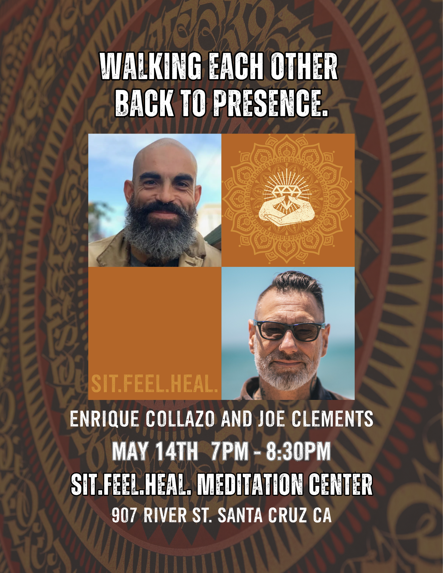 A talk with Enrique Collazo and Joe Clements on Walking Each Other Back To Presence