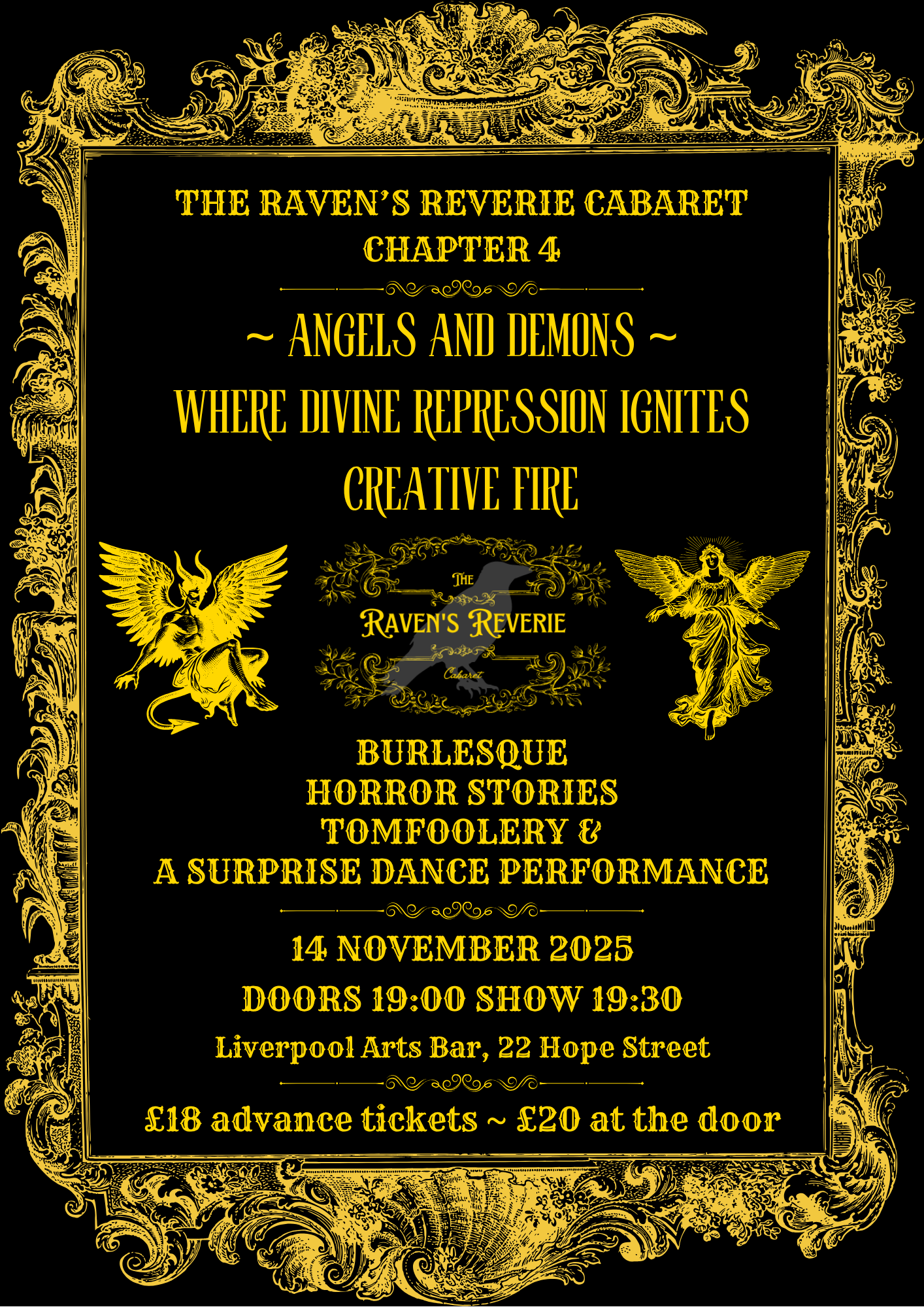 The Raven's Reverie Cabaret: Angels & Demons