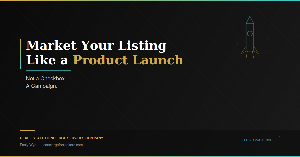 How to Market a Listing Like a Product Launch (Not a Checkbox)
