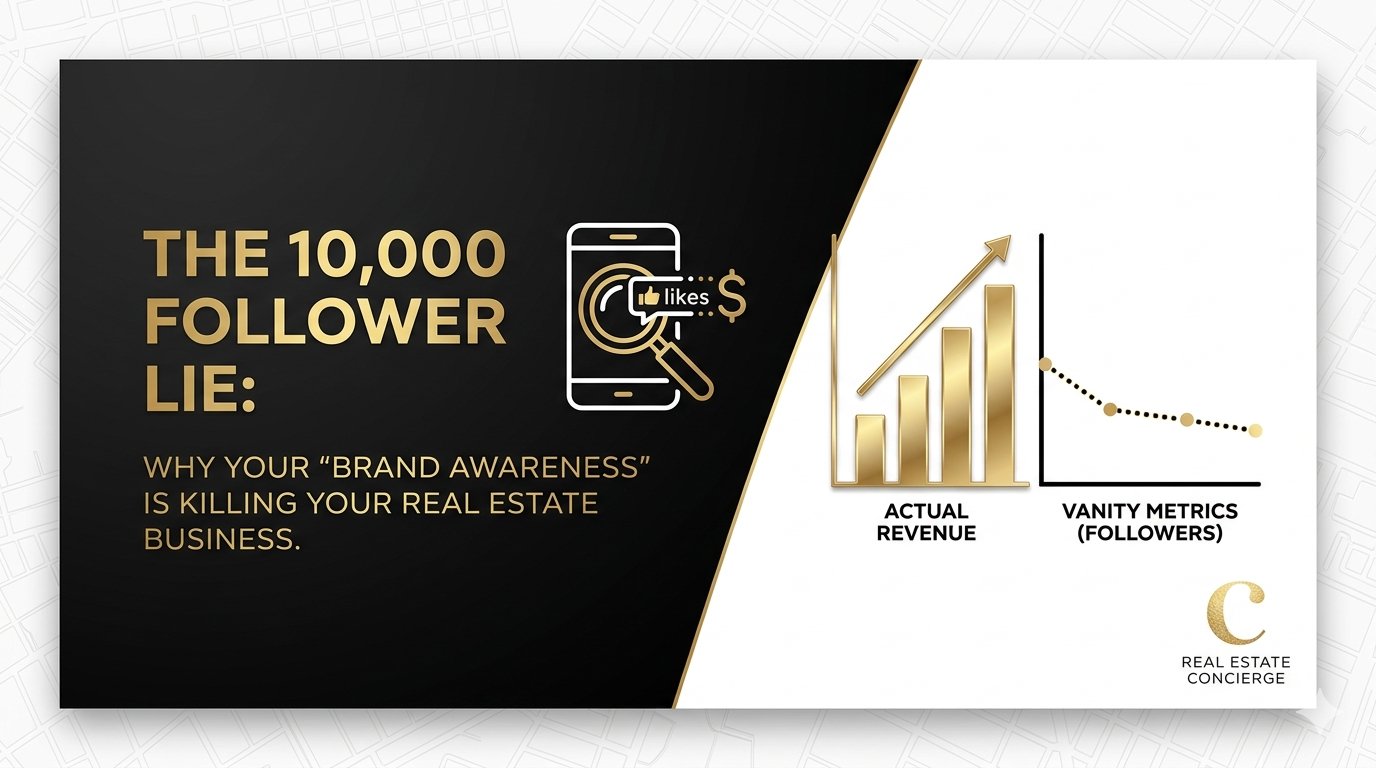 The 10,000 Follower Lie: Why Your "Brand Awareness" is Killing Your Real Estate Business