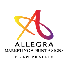 Colorful abstract graphic with yellow, red, purple, and black shapes overlapping