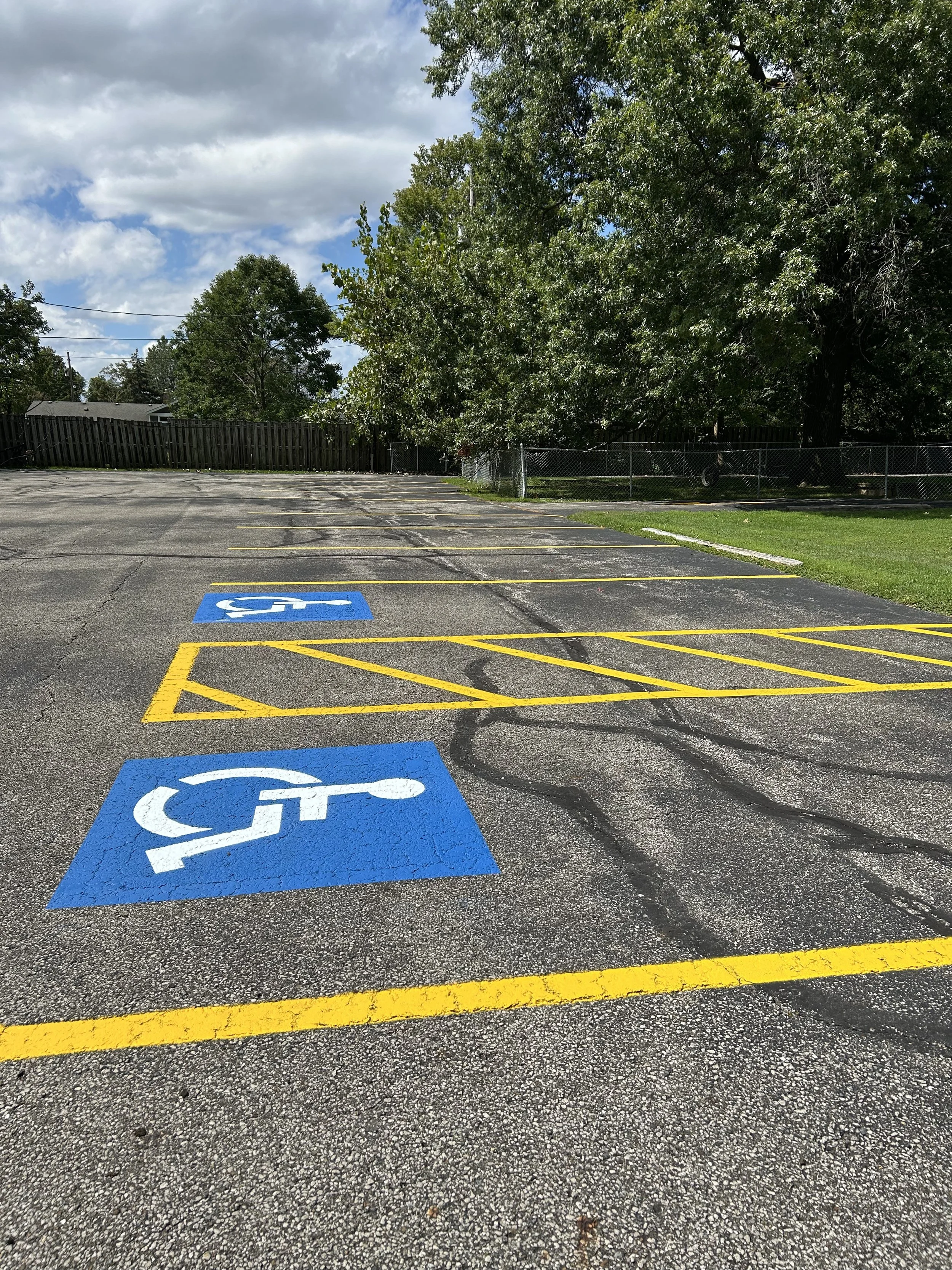 Line Striping for Business Parks