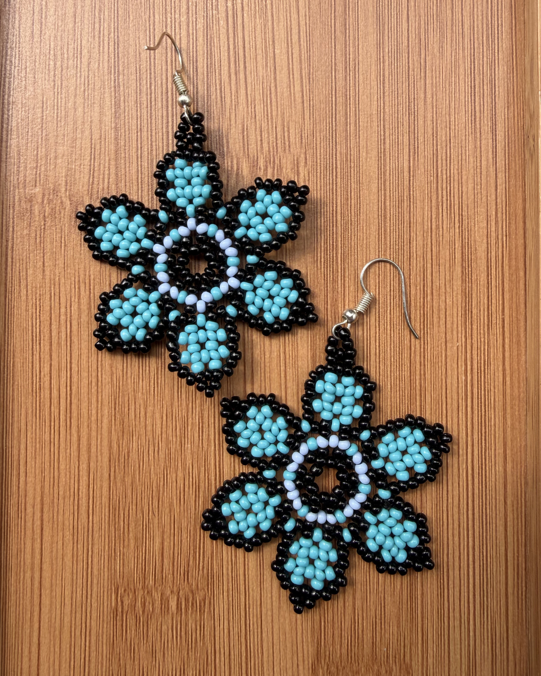 Shipibo Beaded Energy Flower Earrings
