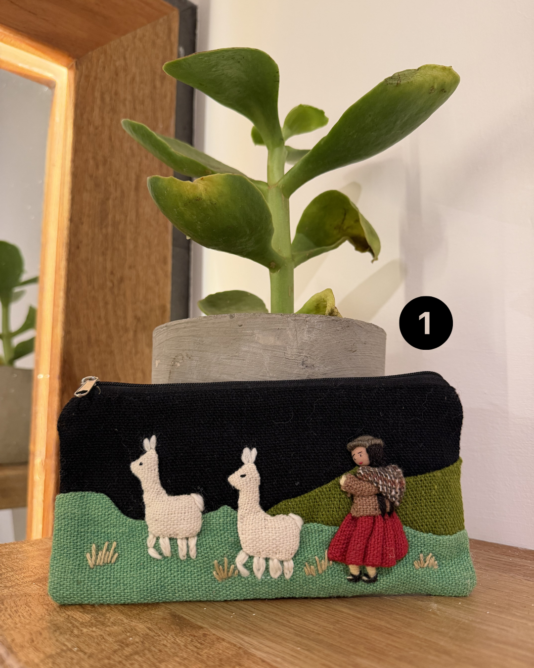 3D Hand Embroidered Pouch