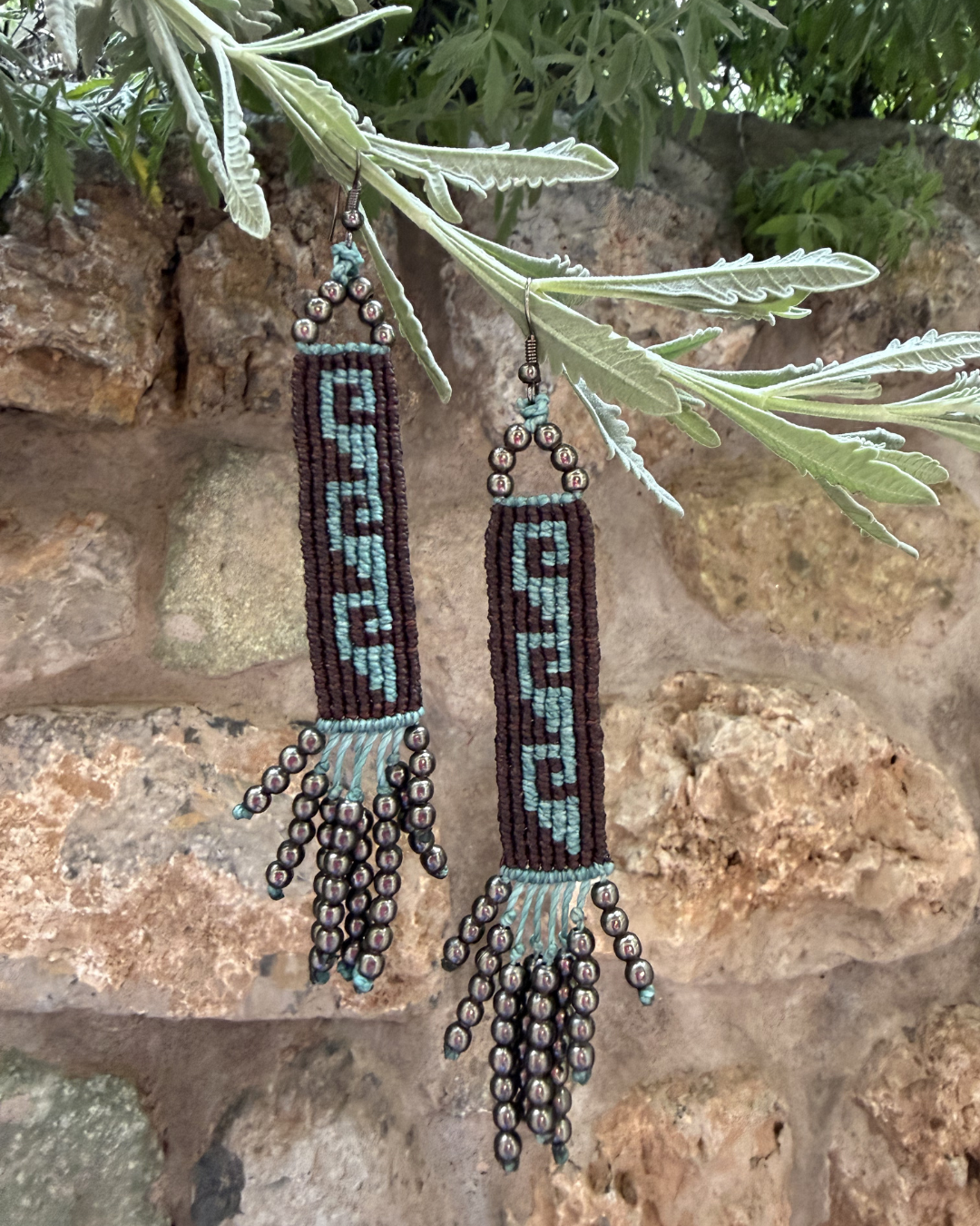 Handwoven Beaded Earrings