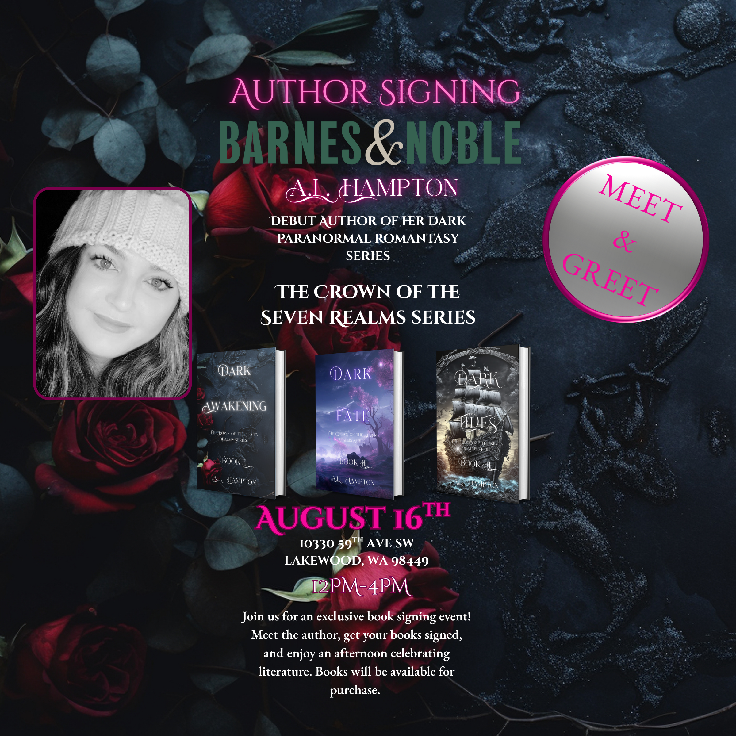 Author Signing Lakewood, WA Barnes & Noble