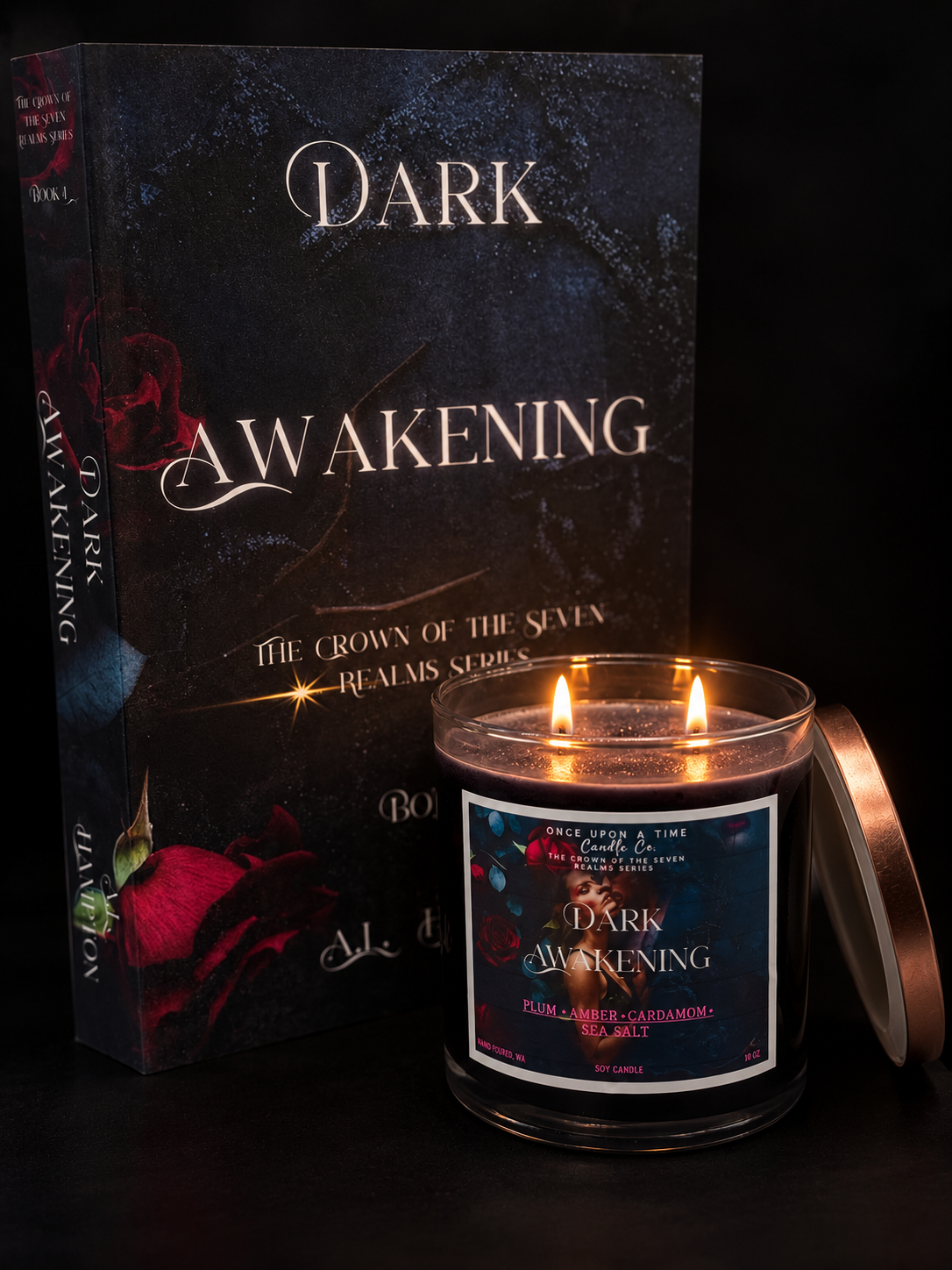 Signed Paperback + Candle Bundle - Dark Awakening (Book I)