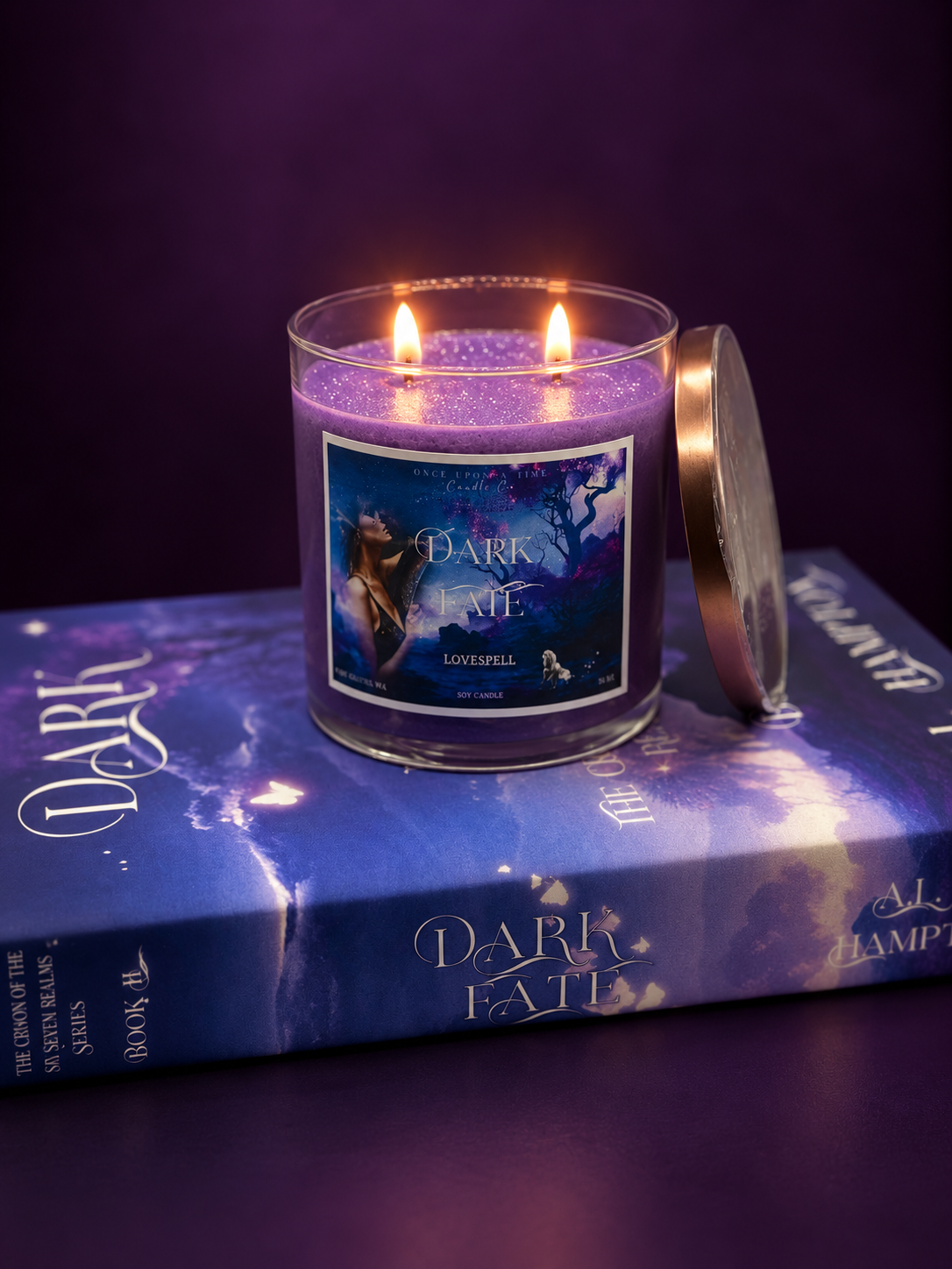 Signed Hardback Dual Cover Special Edition + Candle Bundle - Dark Fate (Book II)