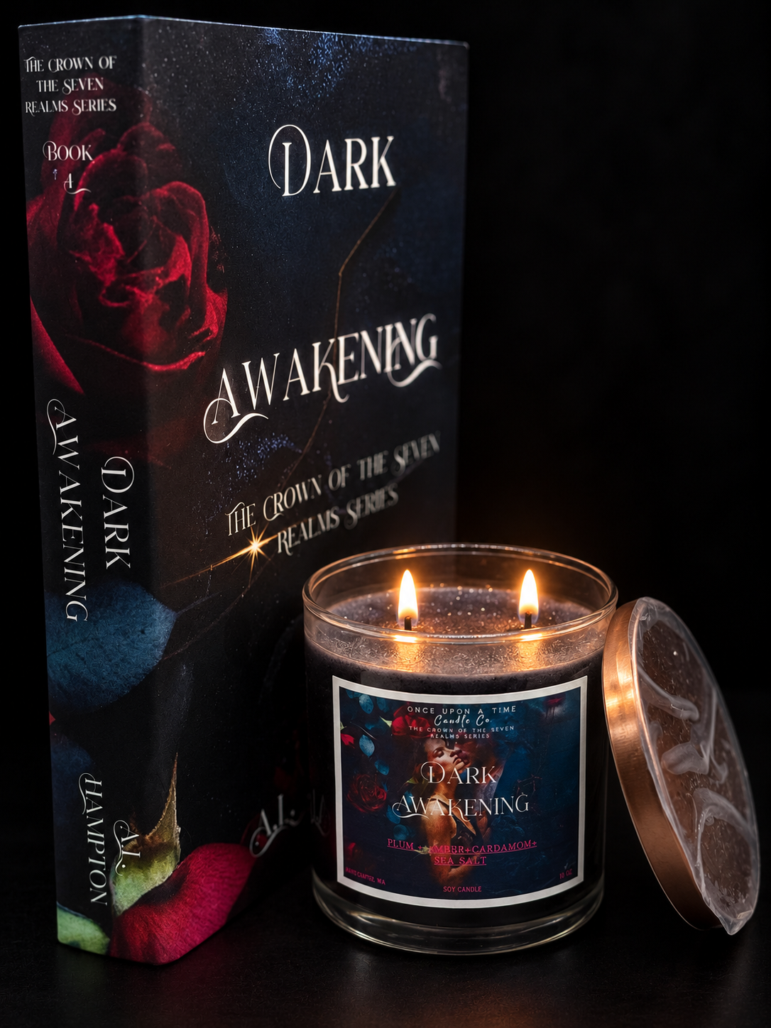 Signed Hardback Dual Cover Special Edition + Candle Bundle - Dark Awakening (Book I)
