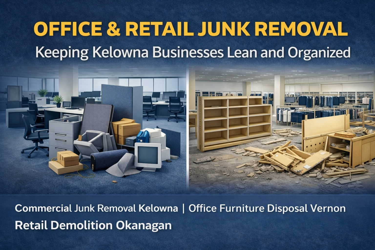 Office &amp; Retail Junk Removal: Keeping Kelowna Businesses Lean and Organized