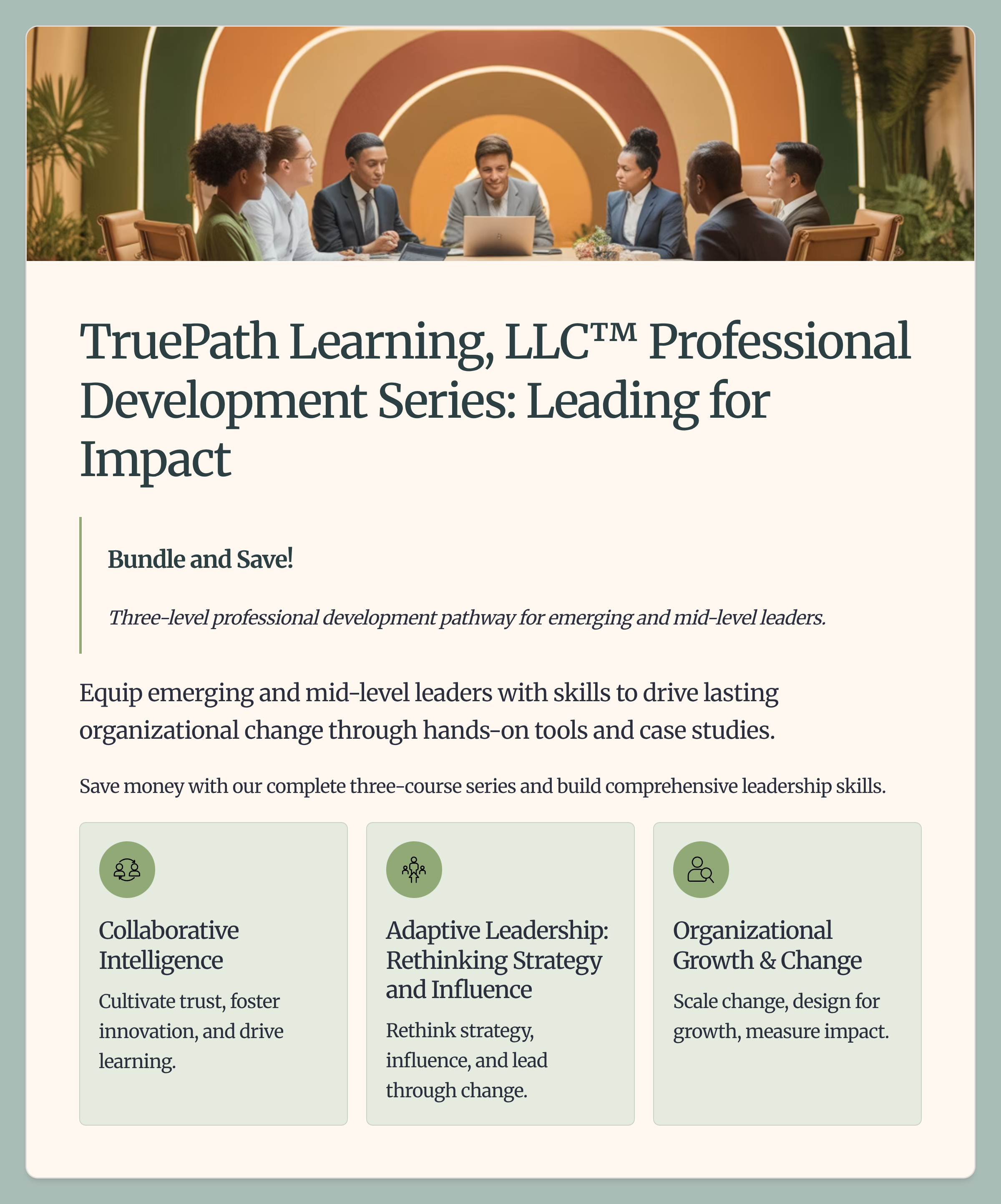 TruePath Learning Development Series — TruePath Learning