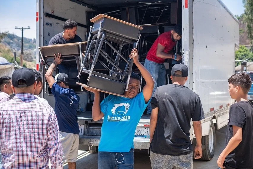 🌱 A Look Back at a Powerful Beginning 🌱
When the refugee center&rsquo;s school in northern Baja first opened its doors, there were no desks, no chairs&mdash;just eager students and dedicated teachers holding class outdoors. The school had heart, bu