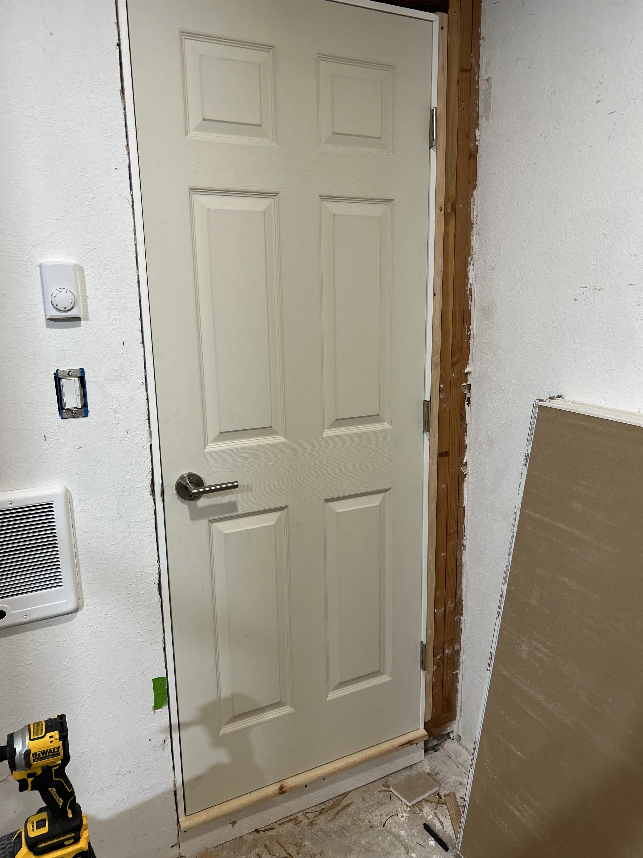 New door installed in addition