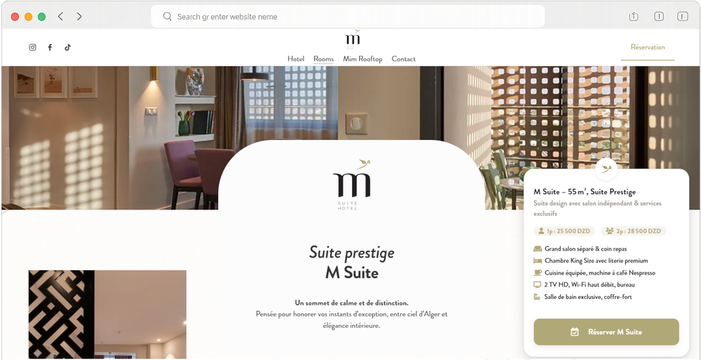 M Suite — présentation suite