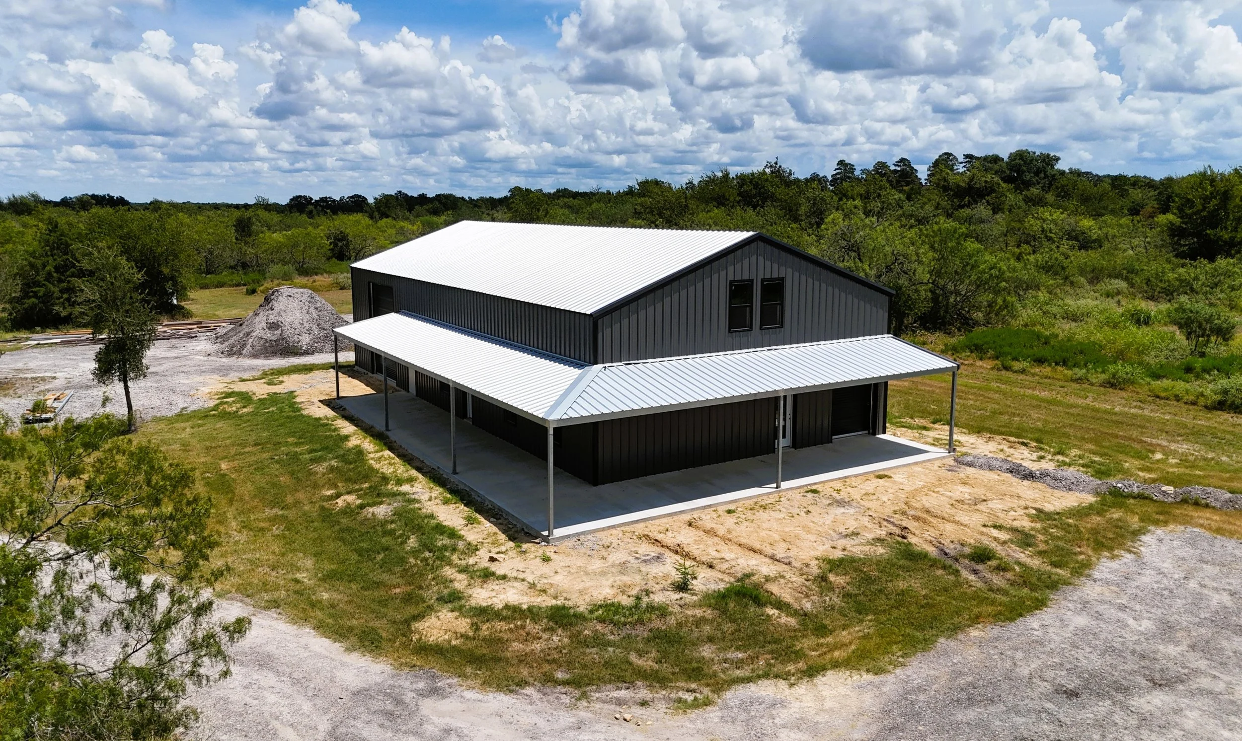 Custom Two-Story Shop House Barndominium - Burton, Texas
