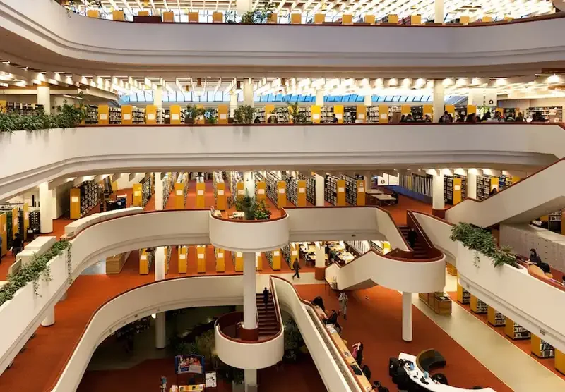 Multiple levels of the Toronto Public Reference Library
