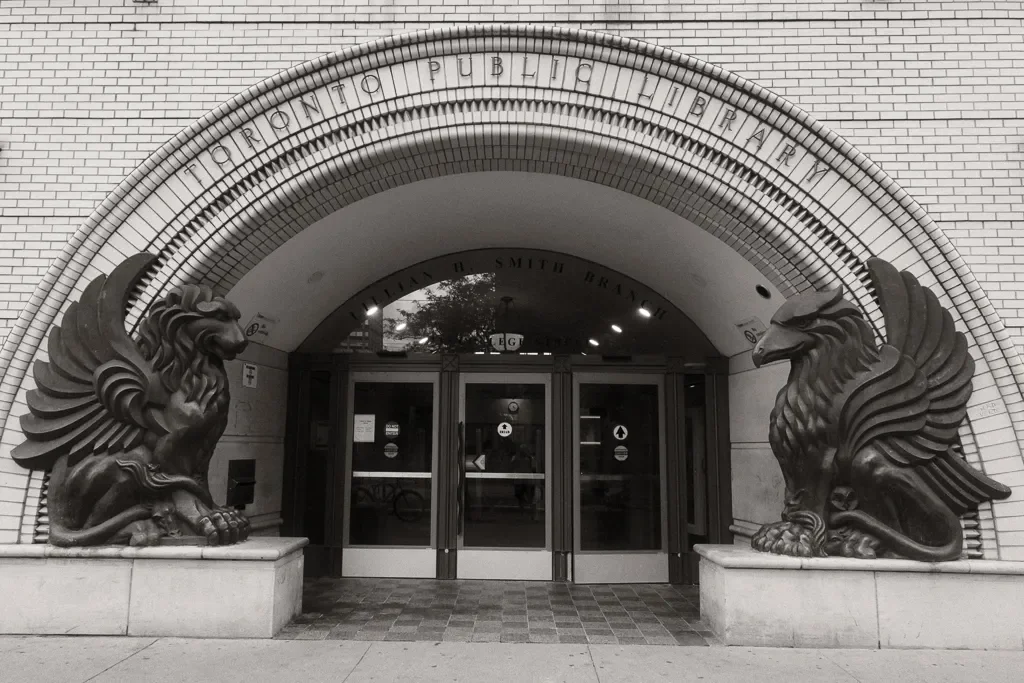 Entrance to the Lillian H. Smith Toronto Public Library
