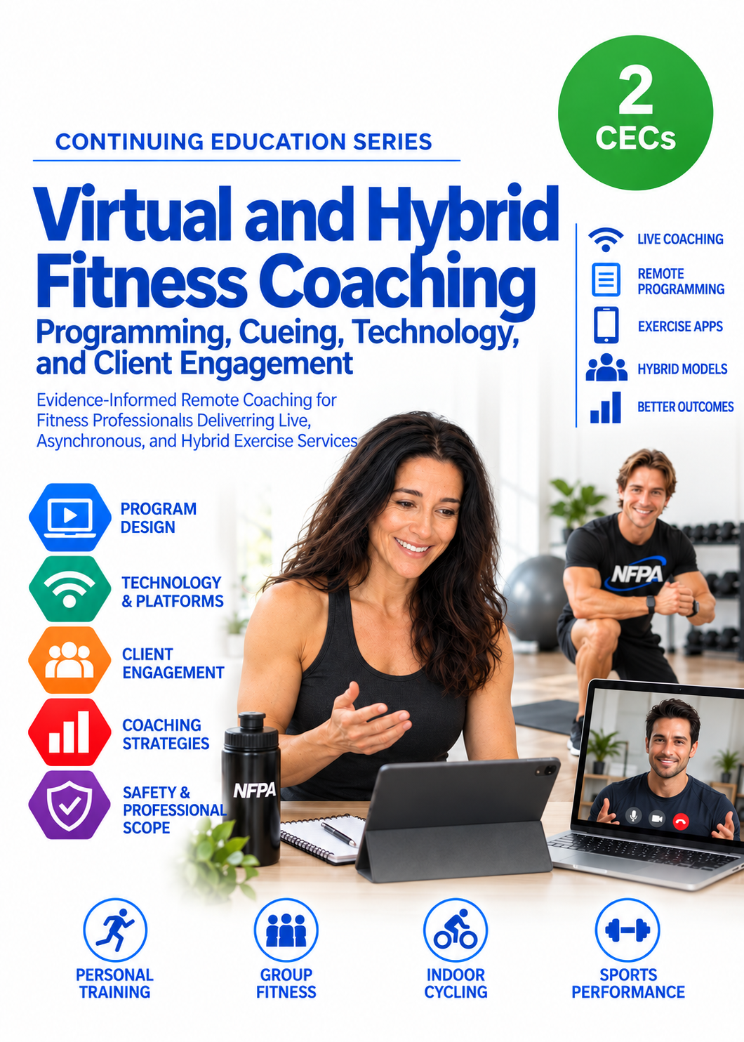 Virtual and Hybrid Fitness Coaching