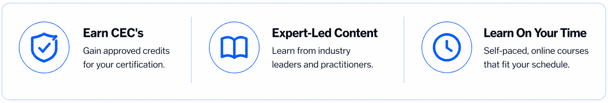 NFPA continuing education benefits include earning CECs, expert-developed content, and flexible self-paced online learning