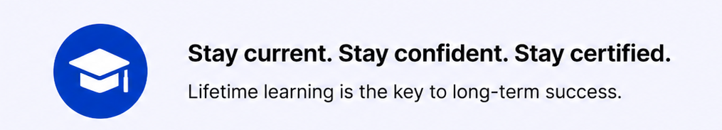 Stay current, confident, and certified through ongoing NFPA continuing education and lifelong professional learning