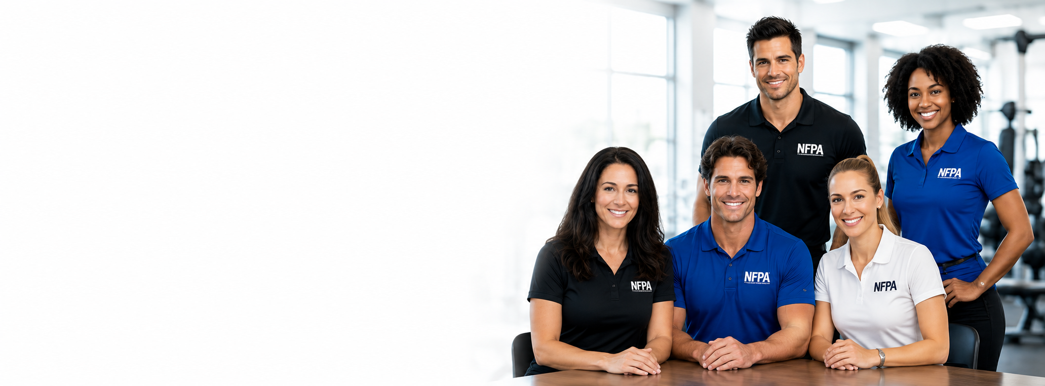 NFPA fitness education team supporting students and certified professionals