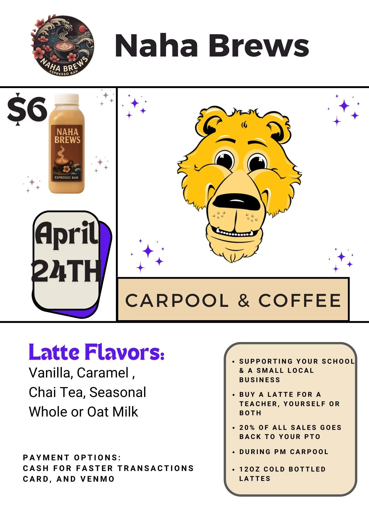 Carpool & Coffee Events Schedule Flyer .jpeg