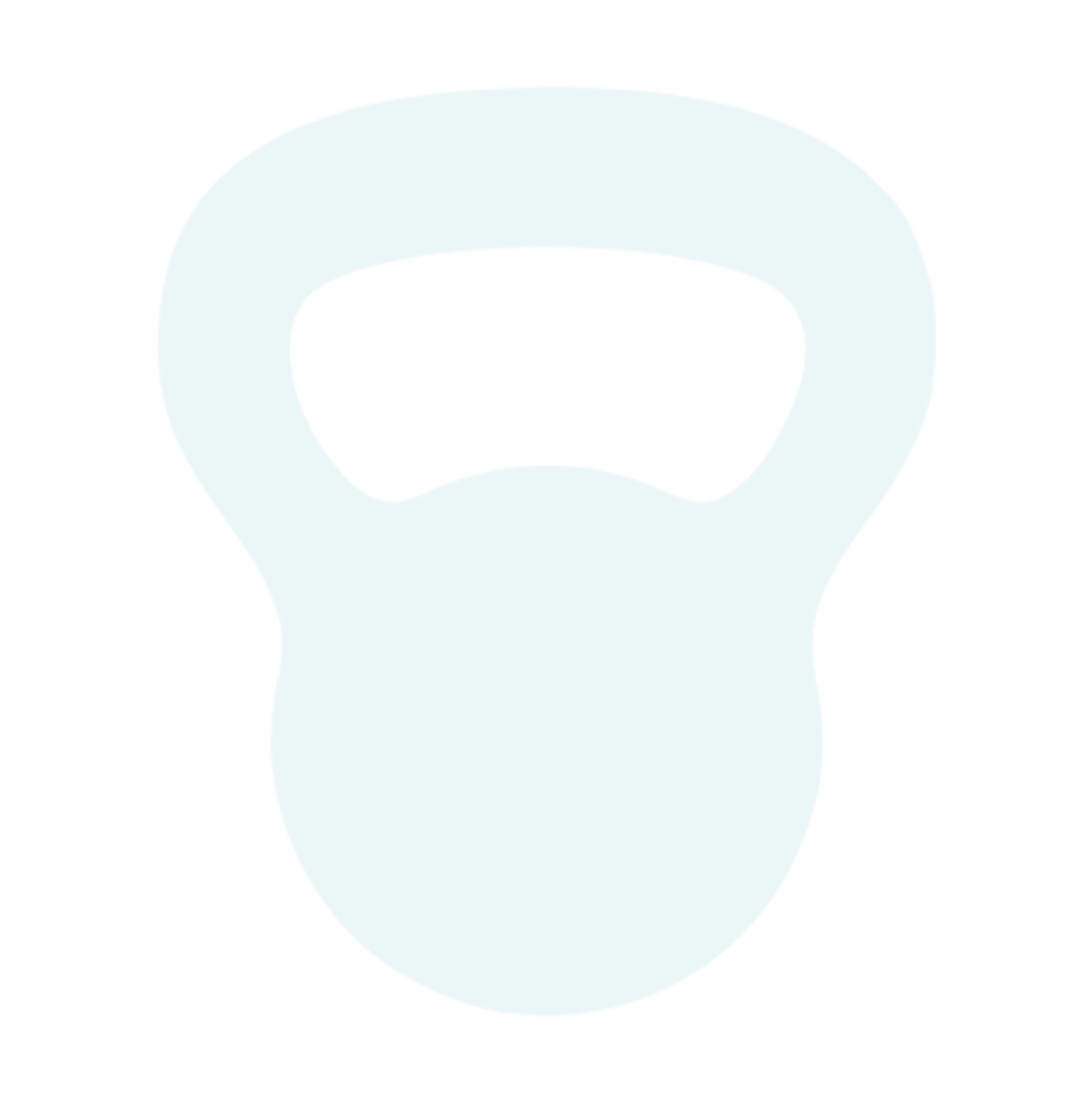 light green kettlebell icon