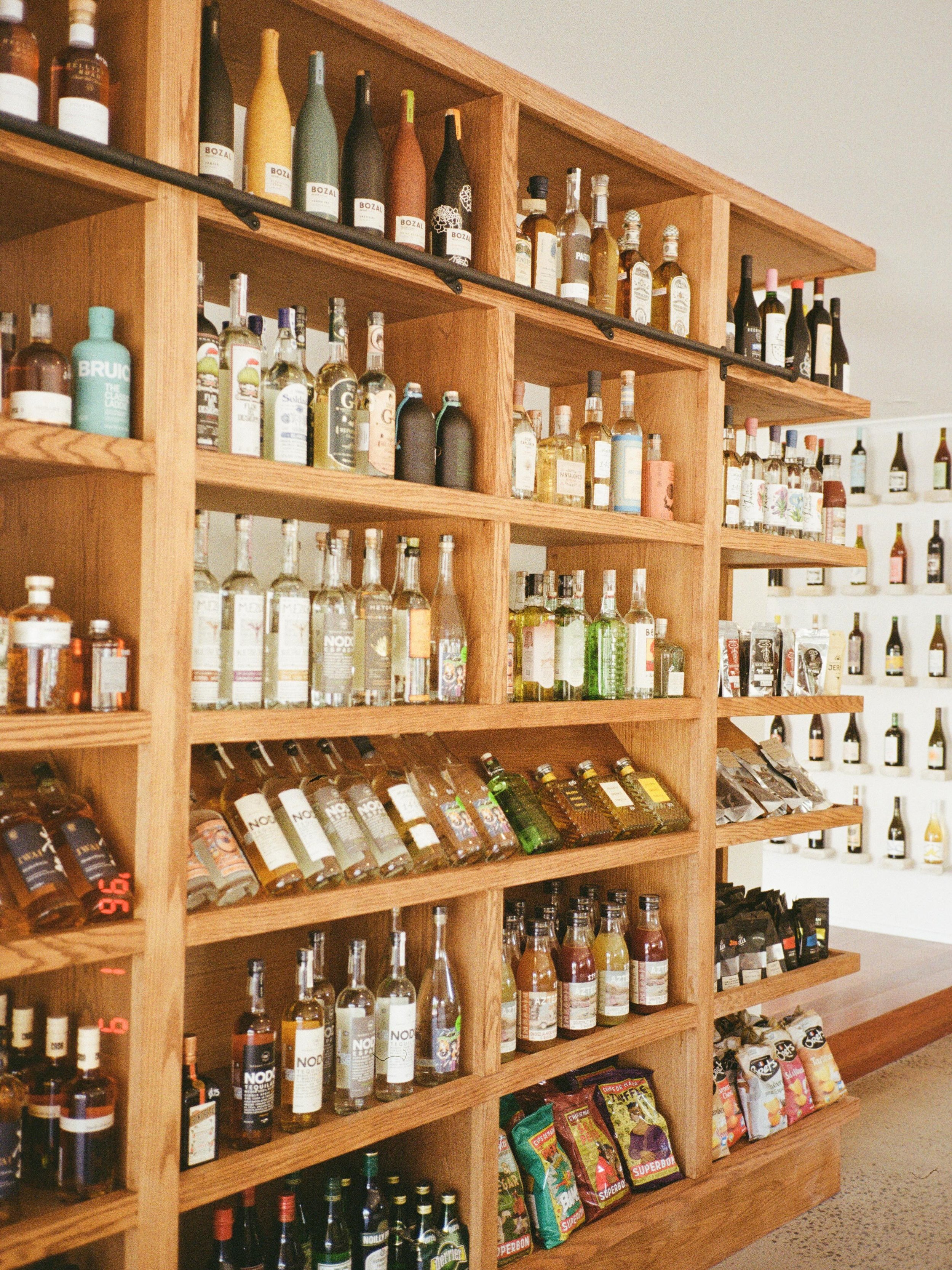 A line-up of mezcal, tequila, whisky, and rare pours from near and far ~our spirit shelves have never looked better. ✨🥃
