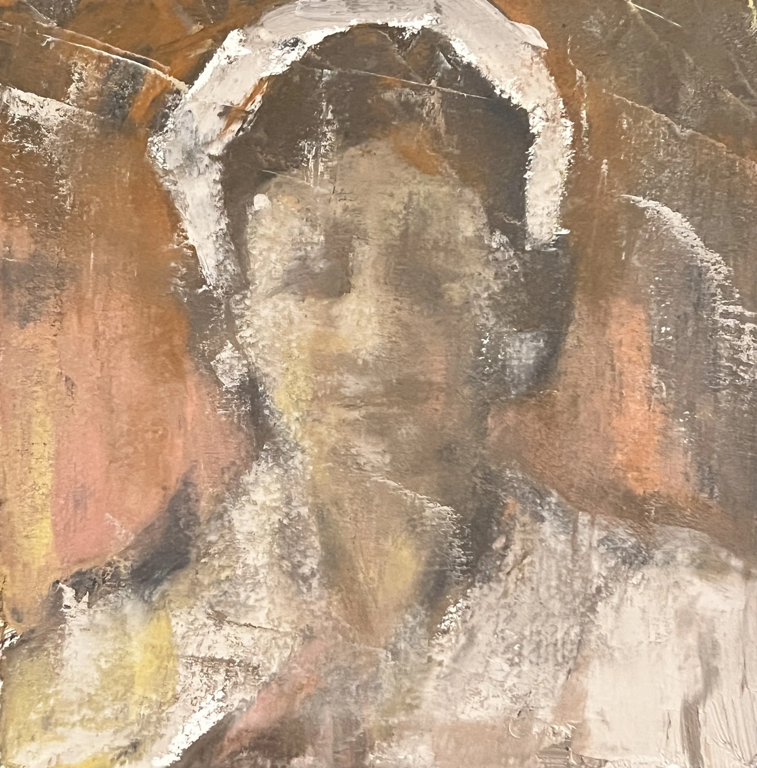 ‘Wedding Guest 2’ study, oil on paper