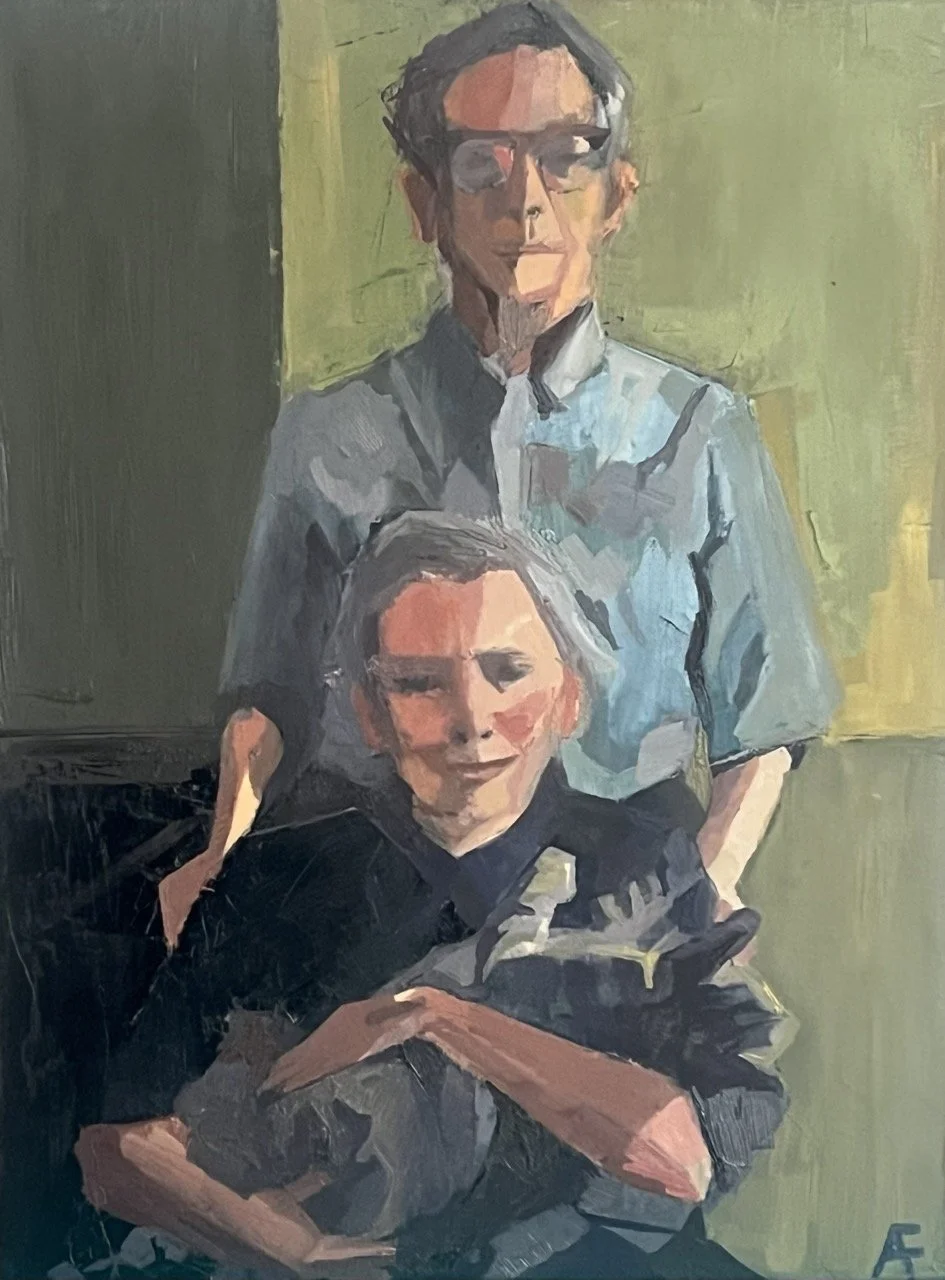 ‘Mary and Troy’ commission, 12 x 18 linen on board