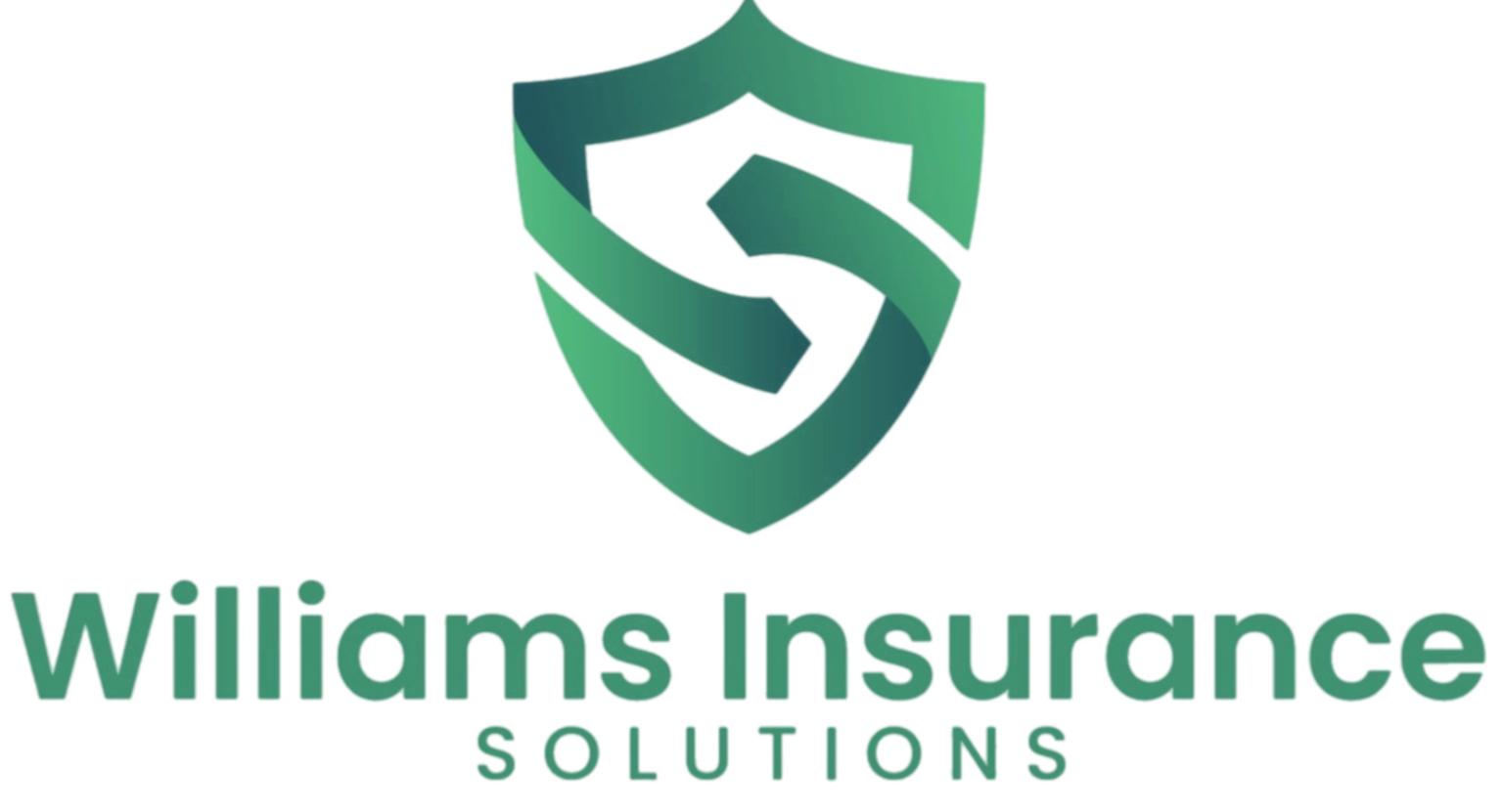 Williams Insurance Solutions logo featuring a shield with an 'S' in the center and the company name below.