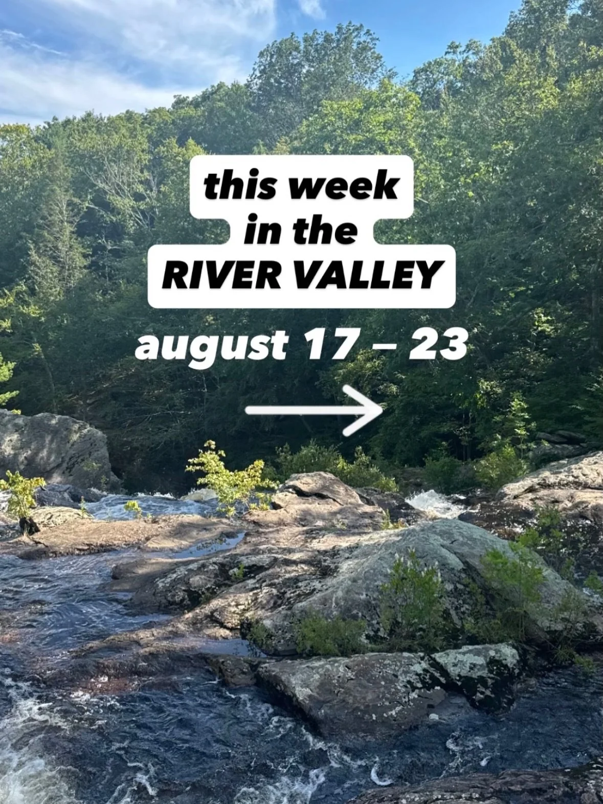 This Week in the River Valley 〰️
Here are a few things happening around the River Valley this week!

Save. Share. Support Local ♡︎

&bull;

#rvccollective #rvcc #ctrivervalley 
#supportlocal #rivervalleyhappenings