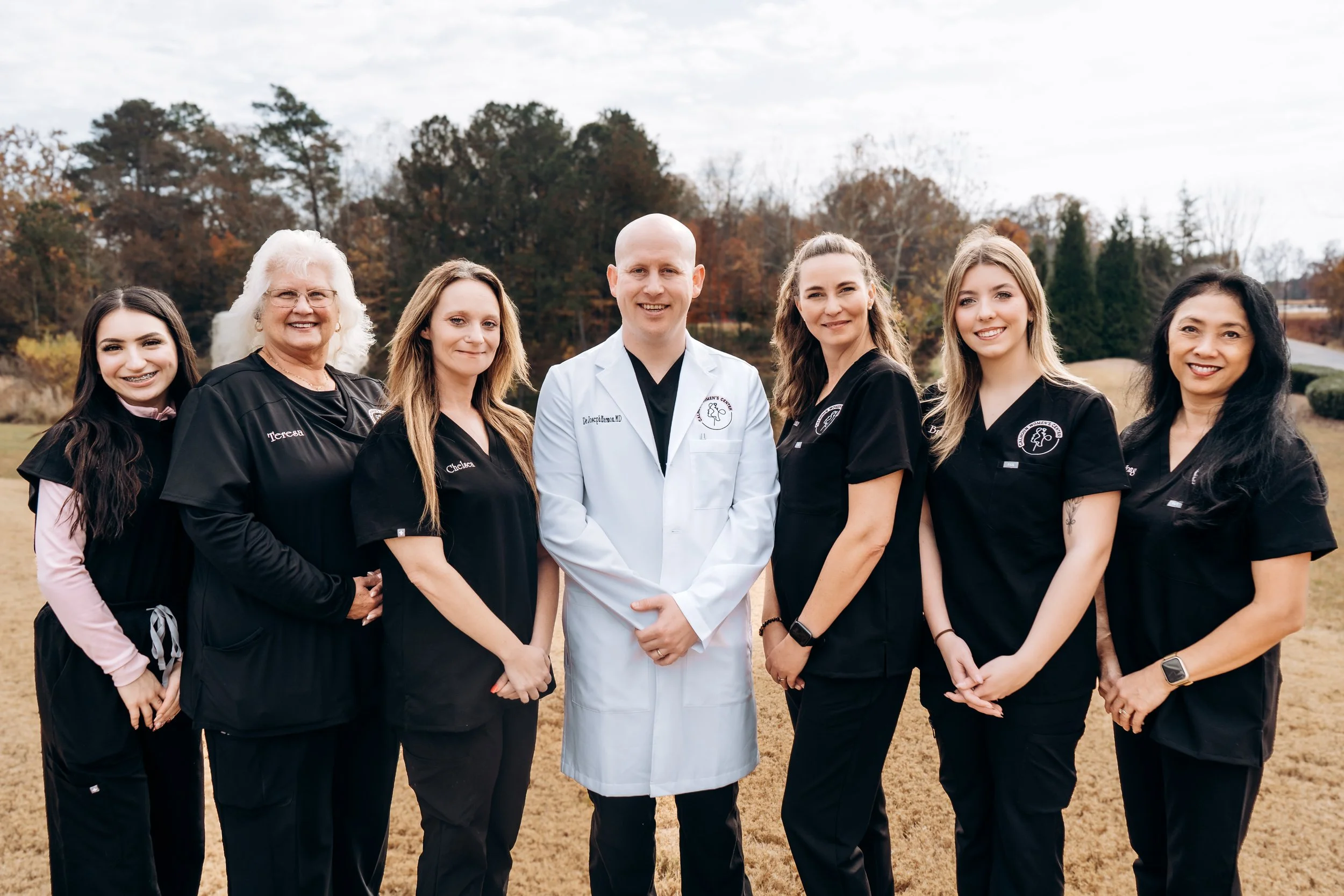 Dr. Joseph Harmon and the staff at calhoun women's center.