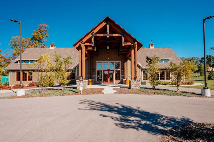Community lodge entrance