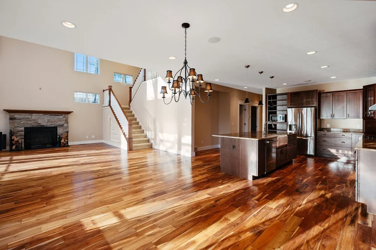 Kitchen open to the great room