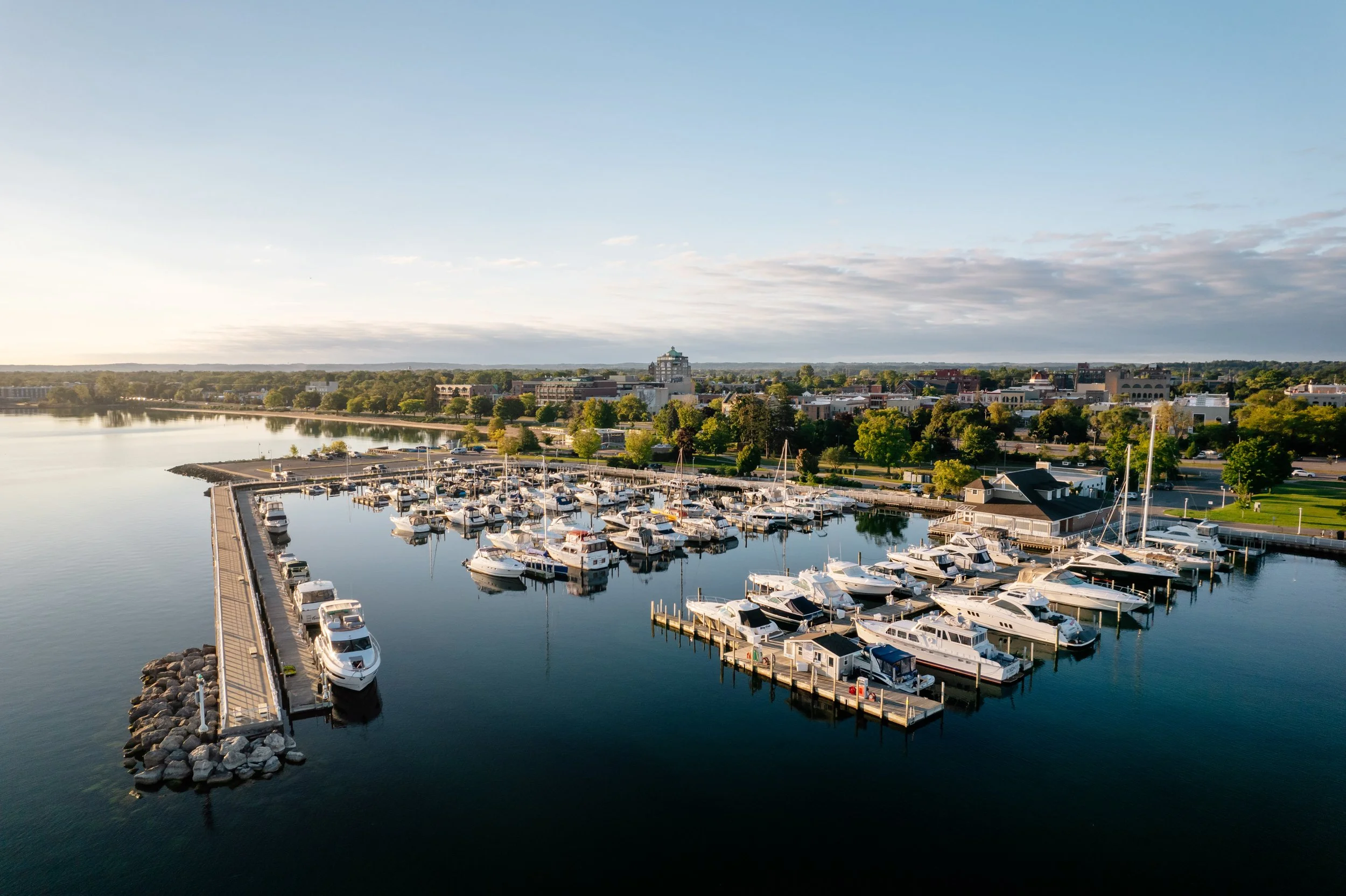 Marina clinch park drone summer image
