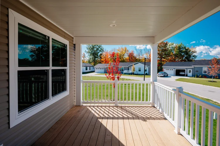 Covered front porch